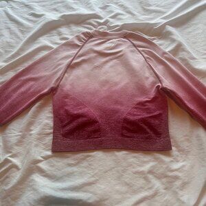 Gymshark Blush Pink Jogger Set Size M pants/L top